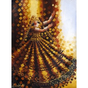 Bandah Ali, 18 x 24 Inch, Acrylic on Canvas, Figurative-Painting, AC-BNA-144